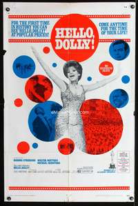 h400 HELLO DOLLY popular prices one-sheet movie poster '70 Barbra Streisand, Gene Kelly