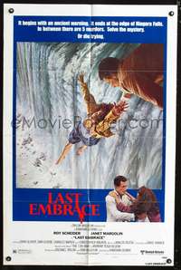h445 LAST EMBRACE style B one-sheet movie poster '79 Roy Scheider, Janet Margolin, Jonathan Demme