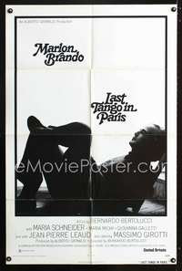 h446 LAST TANGO IN PARIS one-sheet movie poster '73 Marlon Brando, Bernardo Bertolucci