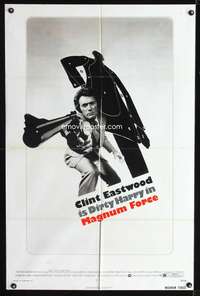 h472 MAGNUM FORCE one-sheet movie poster '73 Clint Eastwood is Dirty Harry!