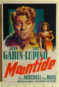 h506 MOONTIDE one-sheet movie poster '42 Ida Lupino, Jean Gabin, Fritz Lang