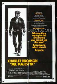 h509 MR. MAJESTYK one-sheet movie poster '74 Charles Bronson, Elmore Leonard