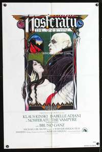 h544 NOSFERATU THE VAMPYRE one-sheet movie poster '79 Werner Herzog, Klaus Kinski, Palladini art!
