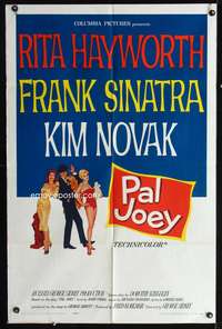 h561 PAL JOEY one-sheet movie poster '57 Rita Hayworth, Frank Sinatra, Kim Novak