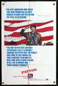 h568 PATTON signed one-sheet movie poster '70 by Franklin J. Schaffner!