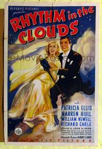 h584 RHYTHM IN THE CLOUDS one-sheet movie poster '37 great romantic artwork!