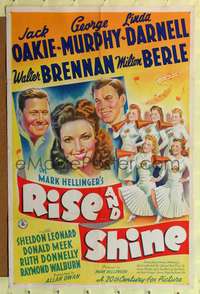 h587 RISE & SHINE one-sheet movie poster '41 Linda Darnell, Jack Oakie, George Murphy