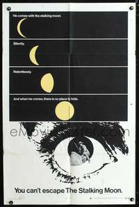 h623 STALKING MOON style A one-sheet movie poster '68 Gregory Peck, Eva Marie Saint