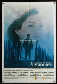 h641 SUMMER OF '42 one-sheet movie poster '71 classic Jennifer O'Neill!