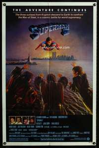 h650 SUPERMAN II one-sheet movie poster '81 Christopher Reeve, Terence Stamp