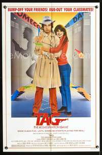 h655 TAG: THE ASSASSINATION GAME one-sheet movie poster '83 Linda Hamilton, Robert Carradine