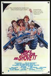 h660 TAKE THIS JOB & SHOVE IT one-sheet movie poster '81 Robert Hays, Barbara Hershey, Bigfoot!