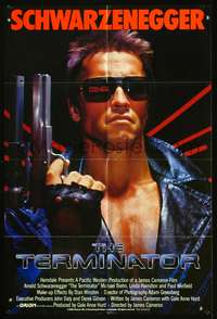 h679 TERMINATOR int'l one-sheet movie poster '84 Arnold Schwarzenegger classic!