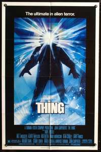 h690 THING one-sheet movie poster '82 John Carpenter sci-fi horror, Kurt Russell