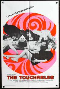 h722 TOUCHABLES one-sheet movie poster '68 love in the fifth dimension!
