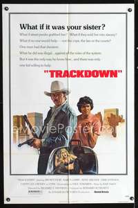 h725 TRACKDOWN style B one-sheet movie poster '76 Erik Estrada, Jim Mitchum