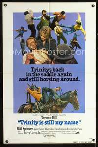 h729 TRINITY IS STILL MY NAME one-sheet movie poster '72 Terence Hill spaghetti western!