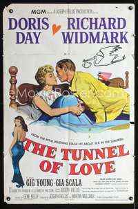 h737 TUNNEL OF LOVE one-sheet movie poster '58 Doris Day, Richard Widmark, Gene Kelly