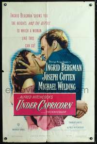 h752 UNDER CAPRICORN one-sheet movie poster '49 Ingrid Bergman, Joseph Cotten, Alfred Hitchcock