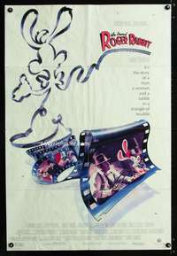 h790 WHO FRAMED ROGER RABBIT one-sheet movie poster '88 Robert Zemeckis