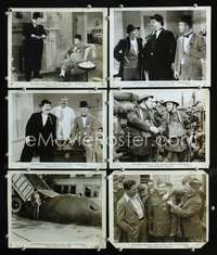 k184 BLOCK-HEADS 6 8x10 movie stills R47 Laurel & Hardy, Hal Roach