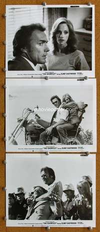 k522 GAUNTLET 3 8x10 movie stills '77 Clint Eastwood, Sondra Locke