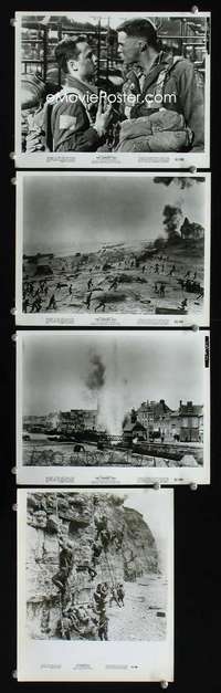 k395 LONGEST DAY 4 8x10 movie stills '62 WWII D-Day invasion!