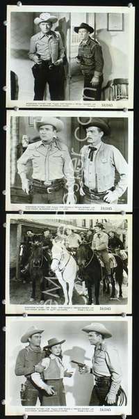 k417 NEVADA BADMEN 4 8x10 movie stills '51 Whip Wilson, Fuzzy Knight