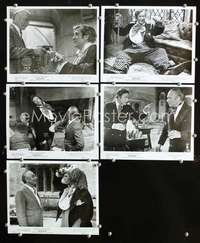 k282 SLEUTH 5 8x10 movie stills '72 Laurence Olivier, Michael Caine