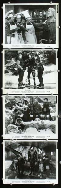 k449 SNOW WHITE & THE THREE STOOGES 4 8x10 movie stills '61 with Joe!