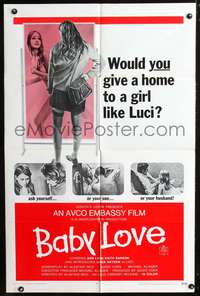 m049 BABY LOVE one-sheet movie poster '69 Luci is a very bad girl!