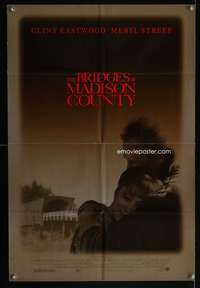 m084 BRIDGES OF MADISON COUNTY DS one-sheet movie poster '95 Clint Eastwood, Meryl Streep