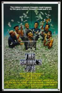 m089 BRINK'S JOB one-sheet movie poster '78 Peter Falk, Peter Boyle, William Friedkin