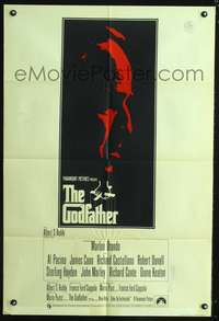 m307 GODFATHER English one-sheet movie poster '72 Francis Ford Coppola classic!
