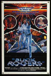 m096 BUCK ROGERS style B one-sheet movie poster '79 classic sci-fi comic strip, Victor Gadino art!