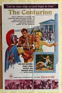 m122 CENTURION one-sheet movie poster '62 gladiator John Drew Barrymore!
