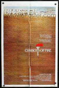 m123 CHARIOTS OF FIRE one-sheet movie poster '81 English, Olympic running!