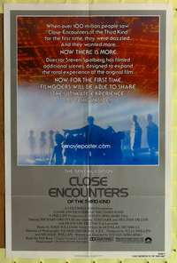 m125 CLOSE ENCOUNTERS OF THE THIRD KIND S.E. one-sheet '80 Steven Spielberg's classic re-edited!
