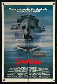 m161 DEATH SHIP one-sheet movie poster '80 cool haunted ocean liner artwork!