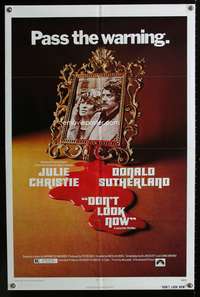 m188 DON'T LOOK NOW one-sheet movie poster '74 Nicolas Roeg, Julie Christie, Donald Sutherland