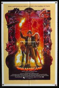 m199 DREAMSCAPE one-sheet movie poster '84 Dennis Quaid, Drew Struzan art!