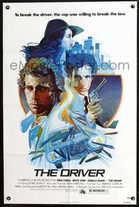 m202 DRIVER one-sheet movie poster '78 Walter Hill, Ryan O'Neal, art by M. Daily!