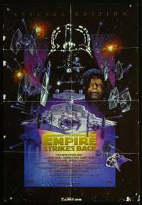 m218 EMPIRE STRIKES BACK Canadian 1sh movie poster R97 George Lucas classic, Drew Struzan art!