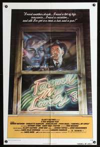 m246 FAREWELL MY LOVELY one-sheet movie poster '75 David McMacken artwork of Robert Mitchum!