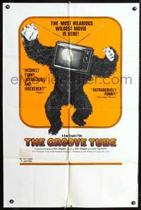 m314 GROOVE TUBE one-sheet movie poster '74 Chevy Chase, like TV's Saturday Night Live!