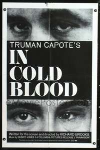 m340 IN COLD BLOOD one-sheet movie poster '68 Robert Blake, Truman Capote