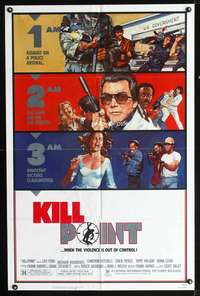 m357 KILLPOINT one-sheet movie poster '84 Richard Roundtree, Cameron Mitchell