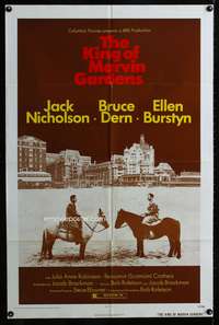 m358 KING OF MARVIN GARDENS one-sheet movie poster '72 Jack Nicholson, Bob Rafelson, New Jersey!