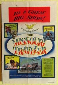 m413 MISSOURI TRAVELER one-sheet movie poster '58 teen Brandon de Wilde!