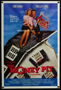 m417 MONEY PIT one-sheet movie poster '86 Steven Spielberg, Tom Hanks, Shelley Long